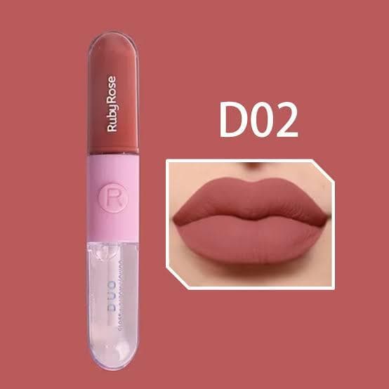 BATOM E GLOSS LIQUIDO DUO MOOD LD02