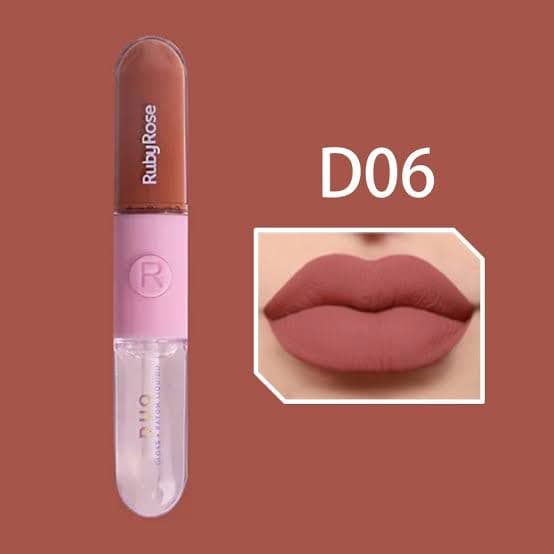 BATOM E GLOSS LIQUIDO DUO MOOD LD06
